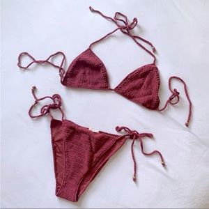 Forever 21 crochet bathing suit🤍